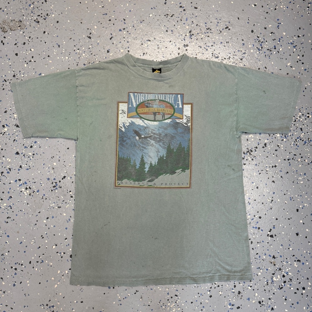 Vintage 90s HL Miller North America Park Eagle Shirt USA Single Stitch XL